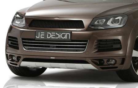 Накладка на бампер передний VW Touareg (7P) 2010-2015