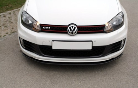 Сплиттер переднего бампера VW Golf VI, Golf VI GTI для бампера Kerscher в стиле Carbon-Optik