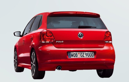 Накладка на бампер задний VW Polo V 2009-н.в.