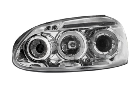 Передняя оптика VW Golf V, Jetta V 2006-2010 хром