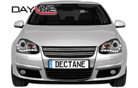 Передняя оптика VW Golf V, Jetta V 2006-2010 черная