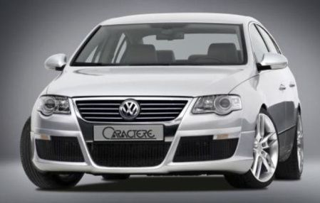 Накладка на бампер передний VW Passat (B6) 2005-2010 для автомобилей без противотуманных фар