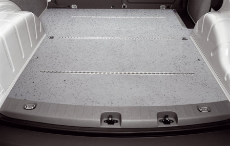 Покрытие багажника VW Caddy 2008-2010 из двух частей со встроенными направляющими