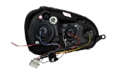 Передняя оптика VW Golf V, Jetta V 2006-2010 черная