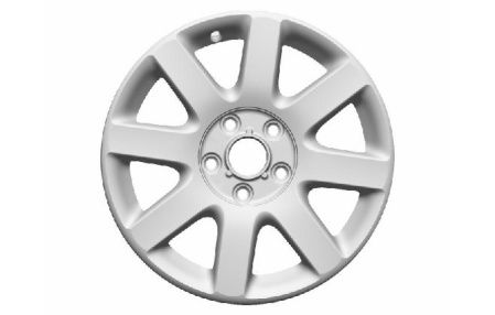 Диск литой R17 VAG дизайн Meribel Brillantsilber для VW Golf V, Golf V GTI, Golf VI, Golf VI GTI, Golf Plus 2005-2008, Golf Plus 2009-н.в., Jetta V 2006-2010, Jetta VI 2011-н.в.