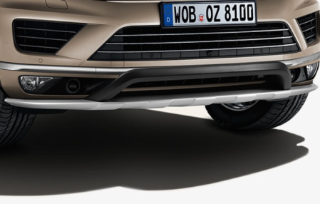 Защита днища передняя VW Touareg (7P) 2015-н.в. серебристая