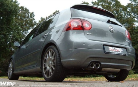 Комплект выхлопной системы VW Golf V GTI 2.0T FSI 230 л.с. с резонатором (тихий звук)