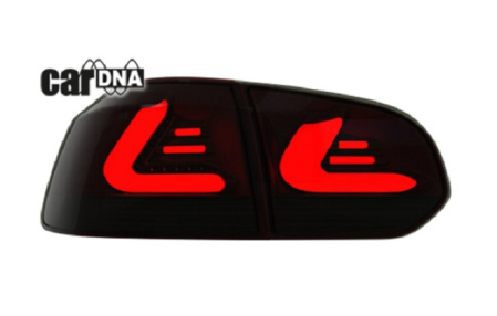 Задние фонари VW Golf VI красное затемненное стекло
