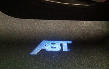 Подсветка порогов с логотипом ABT
