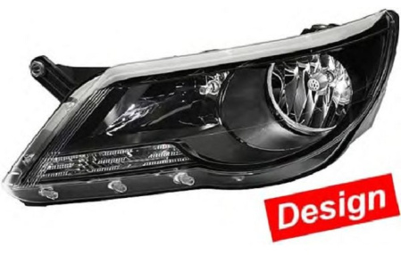 Передняя оптика VW Tiguan (5N) 2007-2010 в стиле R-Line