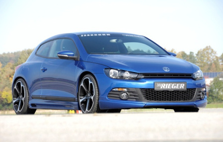 Накладка на бампер передний VW Scirocco 2008-2014