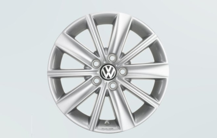 Диск литой R15 VAG дизайн Zirkonia Brillantsilber для VW Polo IV 2002-2005, Polo IV 2005-2010, Polo V 2009-н.в.