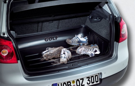 Поддон в багажник VW Golf V, Golf V GT, Golf VI, Golf VI GTI для автомобилей с высоким полом багажника