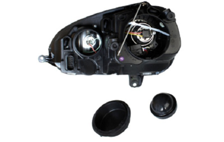 Передняя оптика VW Golf V, Jetta V 2006-2010 хром