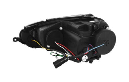 Передняя оптика VW Golf V, Jetta V 2006-2010 черная
