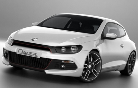 Накладка на бампер передний VW Scirocco 2008-2014