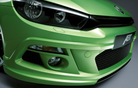 Накладка на бампер передний VW Scirocco 2008-2014
