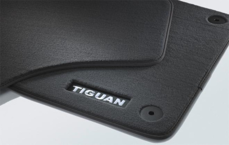 Коврики в салон VW Tiguan (5N) 2007-2010, Tiguan (5N) 2011-2016 текстильные Premium передние и задние антрацит