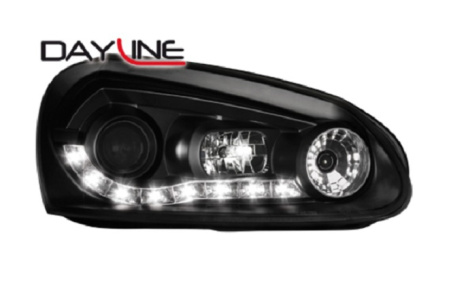 Передняя оптика VW Golf V, Jetta V 2006-2010 черная