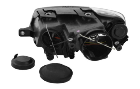 Передняя оптика VW Passat (B6) 2005-2010 с дневными ходовыми огнями хром
