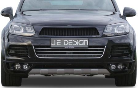 Накладка на бампер передний VW Touareg (7P) 2010-2015
