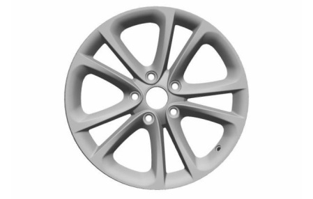 Диск литой R17 VAG дизайн Spa Brillantchrom для VW CC 2012-н.в., Passat CC 2008-2011, Scirocco