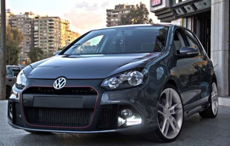 Бампер передний VW Golf VI GTI с комплектом передней LED оптики