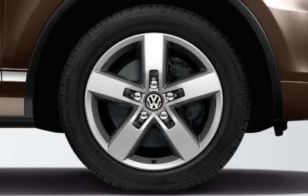 Диск литой R19 VAG дизайн Everest Brillantchrom для VW Touareg (7P)