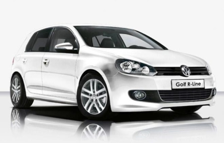 Бампер передний VW Golf VI, Golf VI GTI в стиле R-Line для автомобилей с системой парктроник