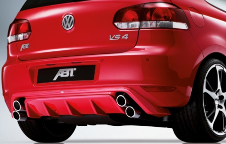 Накладка на бампер задний VW Golf VI в комплекте с глушителем для автомобилей с двигателем 1,2l TSI, 1,4l и 1,4l TSI