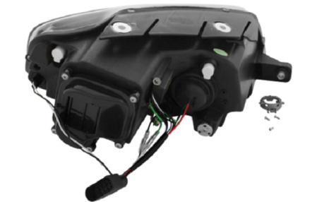 Передняя оптика VW Passat (B6) 2005-2010 с дневными ходовыми огнями хром