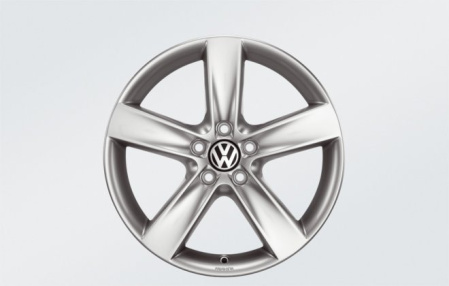 Диск литой R18 VAG дизайн Topas Sterling Silber для VW Golf V, Golf V GT, Golf V GTI, Golf V Variant, Golf VI, Golf VI GTI, Golf VI Variant, Golf VII, Golf Plus 2005-2008, Golf Plus 2009-н.в., Jetta V 2006-2010, Jetta VI 2011-н.в.
