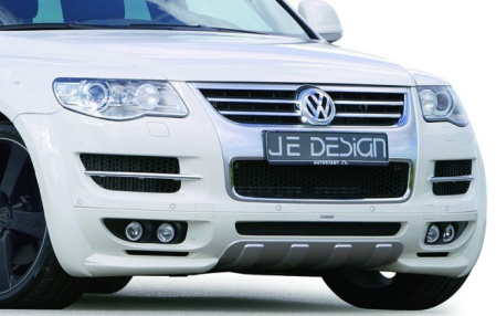 Комплект передней оптики VW Touareg (7L) 2007-2010 в накладку переднего бампера Je Design
