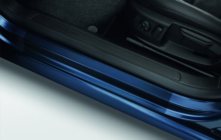 Накладки на пороги VW Passat (B7) 2011-2015, Passat Alltrack (B7) 2012-н.в. прозрачные