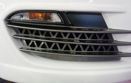 Воздухозаборники в передний бампер VW Scirocco 2008-2014 в стиле Carbon-Optik