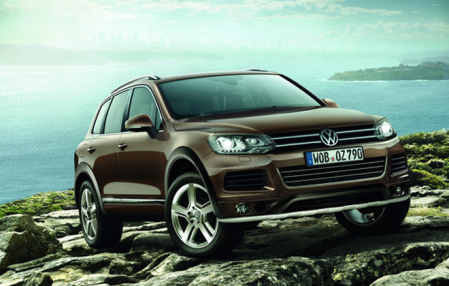 Расширители колесных арок VW Touareg (7P) 2010-2015 черные для комплектации Highline