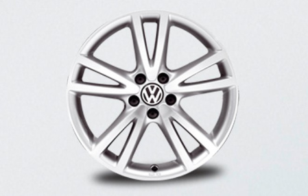 Диск литой R17 VAG дизайн Vision Sterling Silber для VW Golf V, Golf V GT, Golf V GTI, Golf V Variant, Golf VI, Golf VI GTI, Golf VI Variant, Golf Plus 2005-2008, Golf Plus 2009-н.в., Jetta V 2006-2010, Jetta VI 2011-н.в.