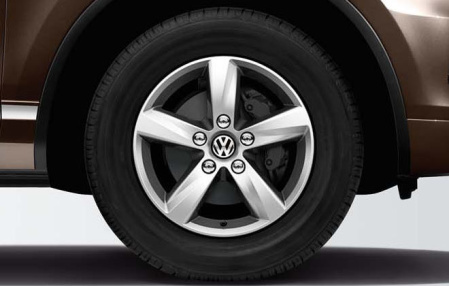 Диск литой R17 VAG дизайн Atacama Brillantchrom для VW Touareg (7P)